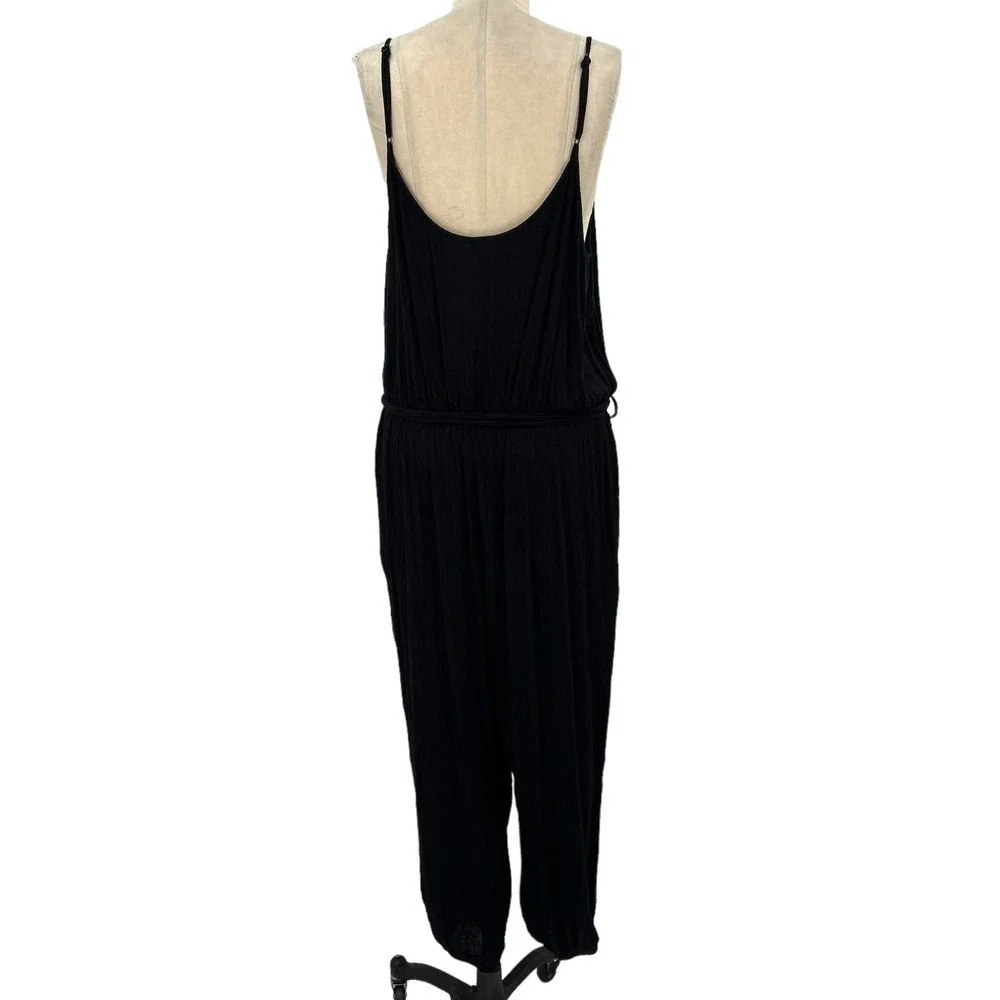 City Chic Villa Capri Jumpsuit in‎ Black Plus Size 18 - Picture 8 of 11